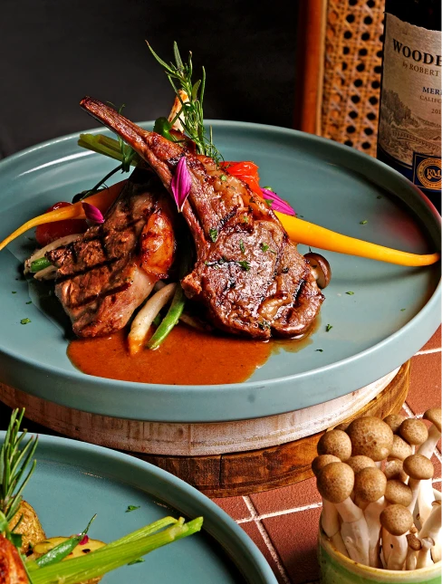 Lamb Chops with Red Wine Sauce